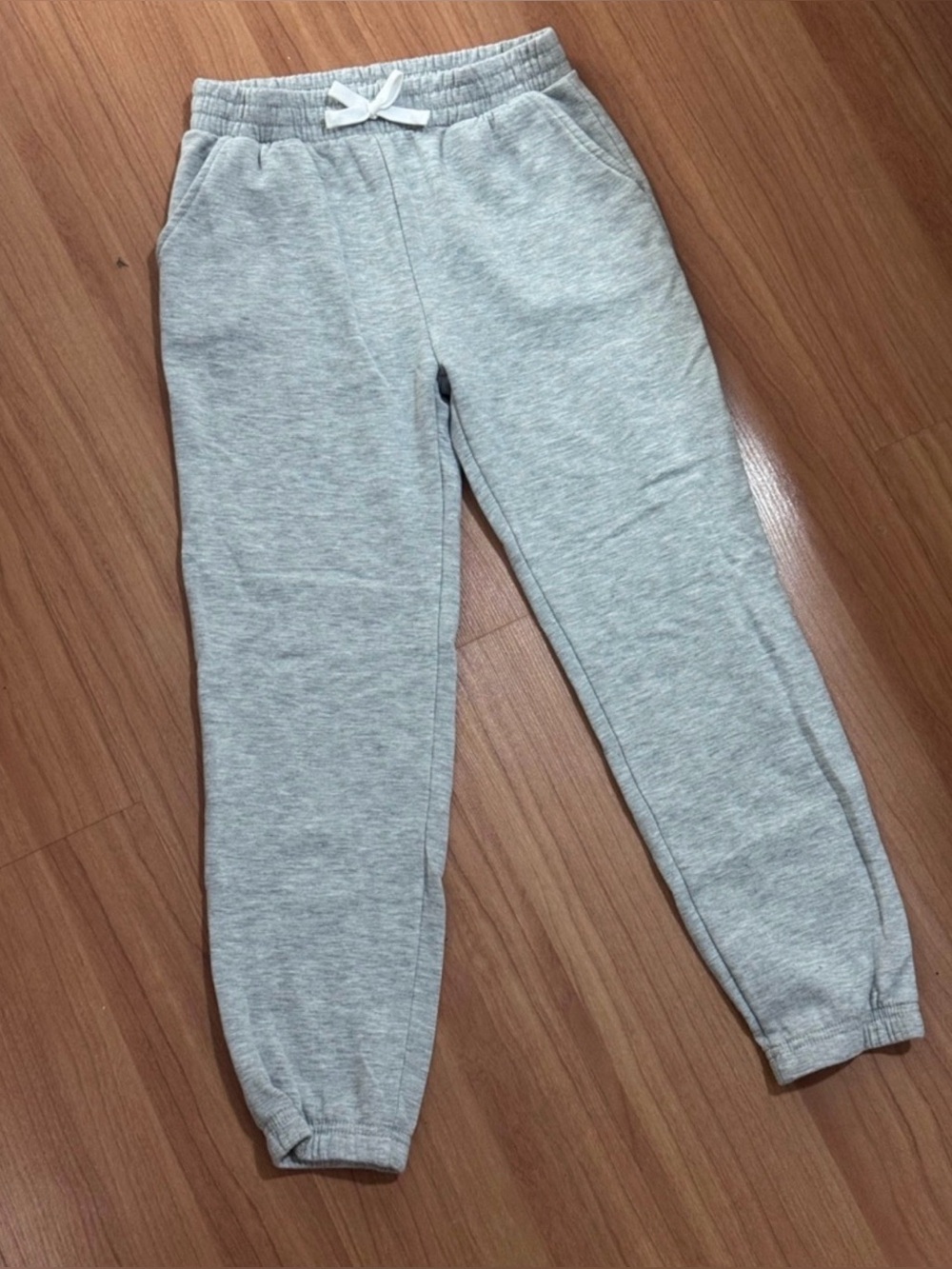 bween Girls Grey Heather Jogger Sweatpants Drawstring Pockets Size 10